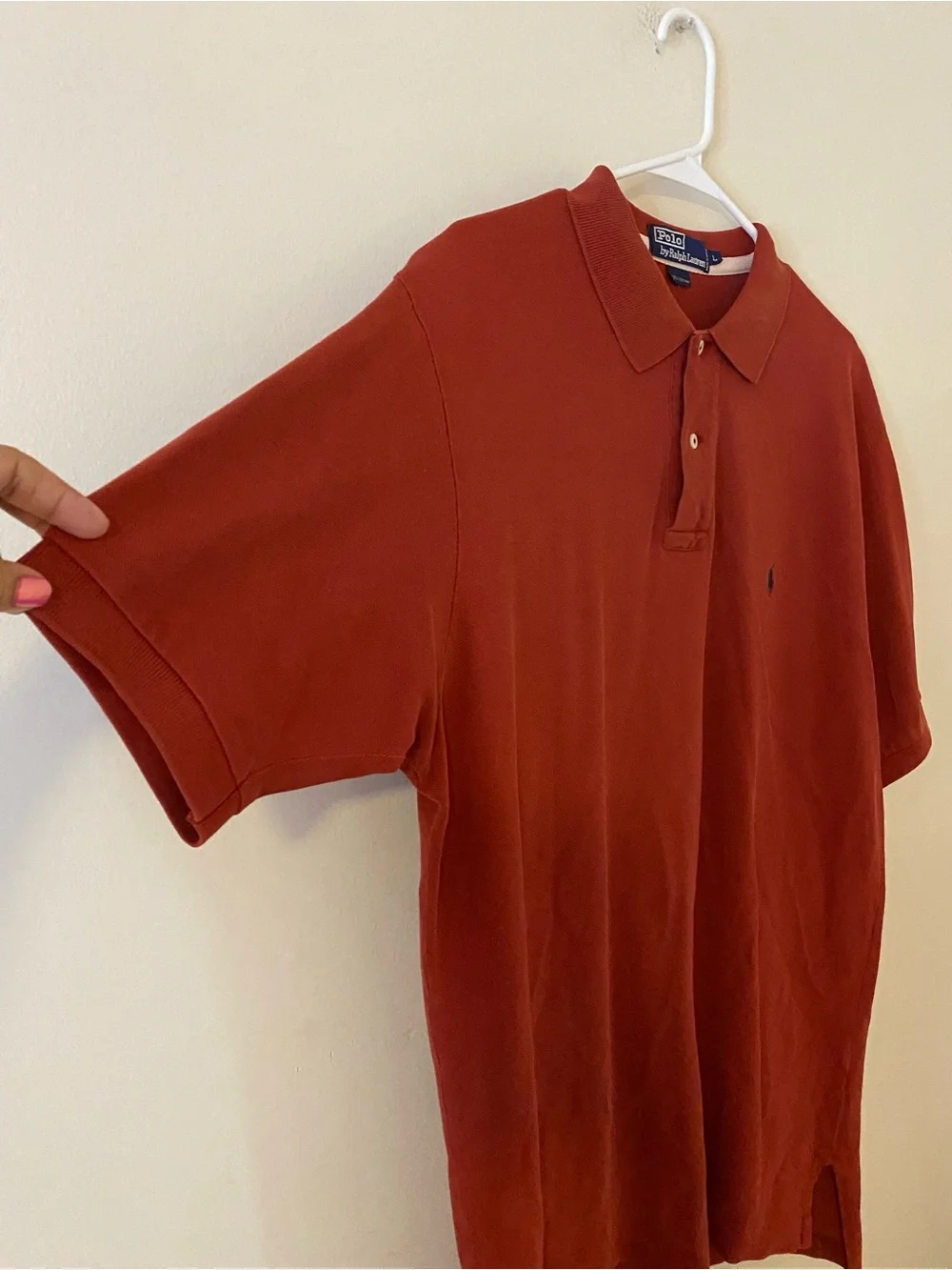 Polo By Ralph Lauren Men’s Brick Red Short-Sleeve Polo Large